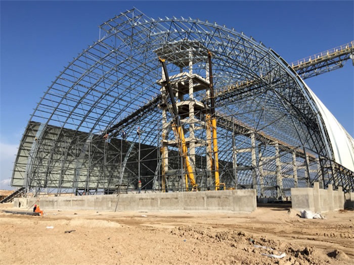 宜都煤机油桶翘工程网架